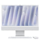 Apple iMac Apple M M4 59,7 cm (23.5") 4480 x 2520 pixel All-in-One PC 24 GB 512 GB SSD macOS Sequoia Wi-Fi 6E (802.11ax) Sølv