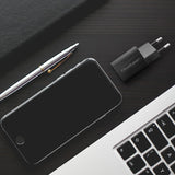 Qoltec 50764 oplader til mobil enhed Laptop, Bærbar spillekonsol, Strømbank, Smartphone, SmartWatch, Tablet Sort Vekselstrøm Hurtig opladning Indendørs
