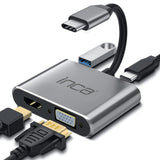 Inca ITPC-06TX interface hub USB Type-C 5000 Mbit/s Grå