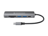 Conceptronic DONN11G dockingstation Ledningsført USB 3.2 Gen 1 (3.1 Gen 1) Type-C Grå