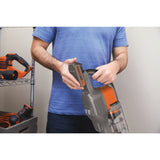 Black & Decker BHFEV182C-QW stav støvsuger & elektrisk kost 2-i-1 stangstøvsuger Batteri Dry Poseløs Orange, Titanium 2 At