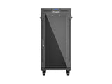 Lanberg FF01-6624-12BL stativ 24U Fritstående reol Sort