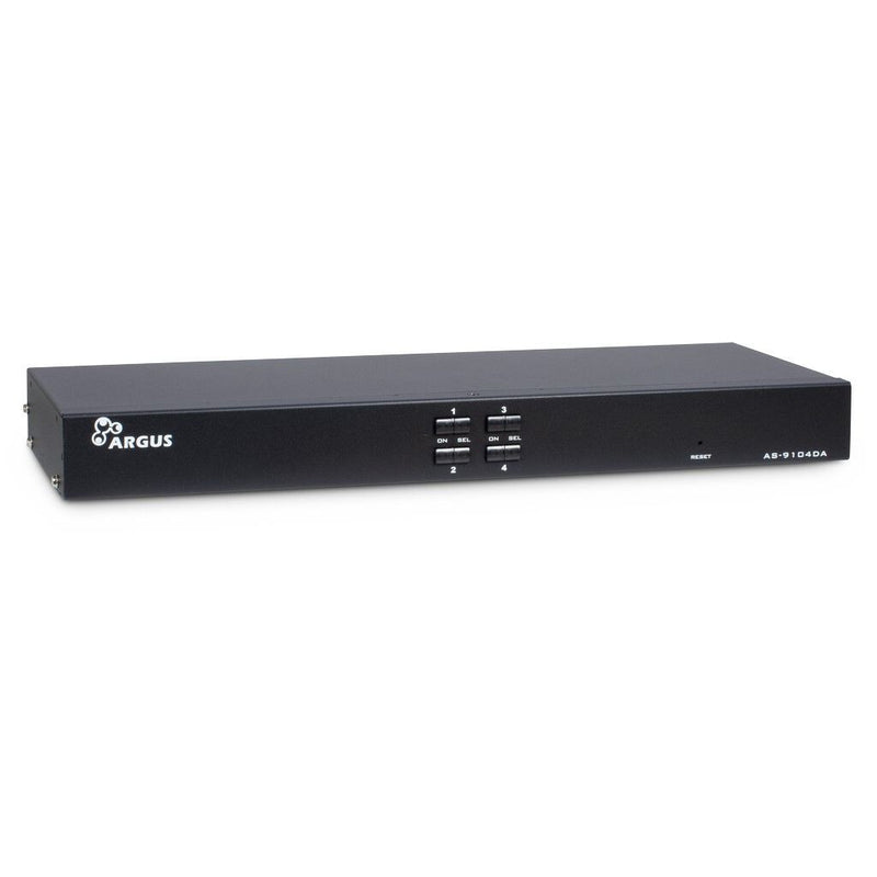 Inter-Tech AS-9104DA KVM Switch Stativ-montering Sort