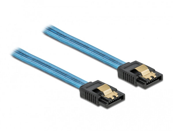 DeLOCK 82127 SATA-kabel 0,3 m SATA 7-pin Blå