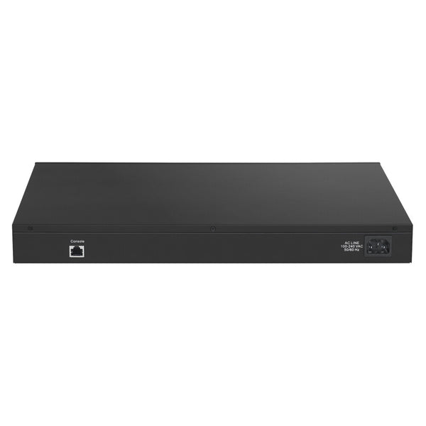 Edimax 54-Port Gigabit PoE+ Long Range Web Smart Switch with 6 Administreret Gigabit Ethernet (10/100/1000) Strøm over Ethernet (PoE) 1U Sort