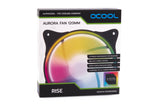 Alphacool Rise Aurora Computerkabinet Ventilator 12 cm Sort, Gennemsigtig 1 stk