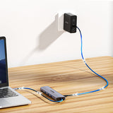 UNITEK D1113BGY01 interface hub 2 x USB 3.2 Gen 2 (3.1 Gen 2) Type-C 1000 Mbit/s Grå