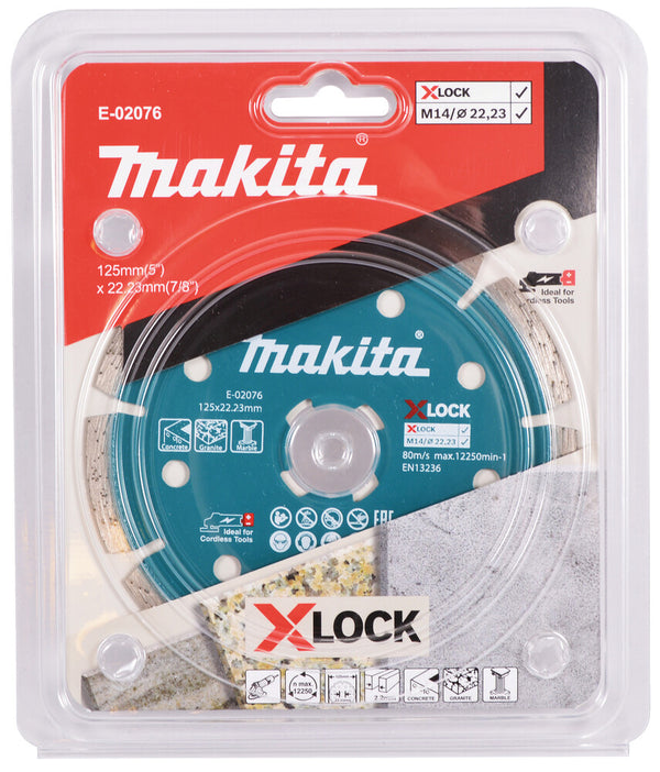 Makita E-02076 diamantklinge 12,5 cm Segmenteret kantdiamantskive