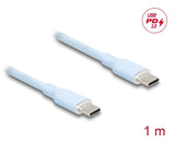 DeLOCK 81234 USB-kabel USB 2.0 1 m USB C 0,48 Gbit/sek. 60 W Blå