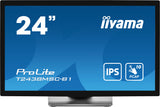 iiyama ProLite T2438MSC-B1 computerskærm 60,5 cm (23.8") 1920 x 1080 pixel Fuld HD LED Berøringsskærm Sort