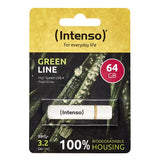 Intenso Green Line USB-nøgle 64 GB USB Type-A 3.2 Gen 1 (3.1 Gen 1) Beige, Brun