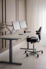 BakkerElkhuizen BE Flexible Dual 88,9 cm (35") Skrivebord Hvid