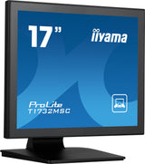 iiyama ProLite T1732MSC-B1SAG computerskærm 43,2 cm (17") 1280 x 1024 pixel Fuld HD LED Berøringsskærm Bordplade Sort