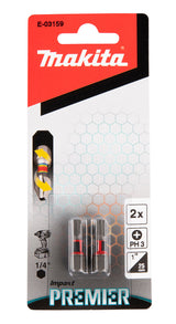 Makita E-03159 skruetrækker bit 2 stk
