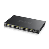 Zyxel GS2220-50HP-EU0101F netværksswitch Administreret L2 Gigabit Ethernet (10/100/1000) Strøm over Ethernet (PoE) Sort