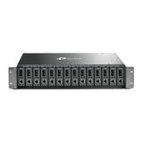 TP-Link TL-MC1400 netværkschassis Sort