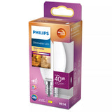 Philips Filament kertepære, matteret 40 W B35 E14