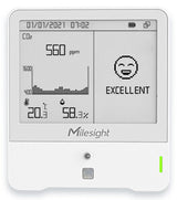 Milesight 9-in-1 IAQ Sensor Indendørs/udendørs Temperatur og luftfugtighedssensor Fritstående