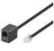 Goobay TEL 6P6C/RJ12, 10m Sort