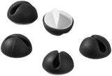 Goobay 95040 kabelorganisator Universel Kabelholder Sort 5 stk