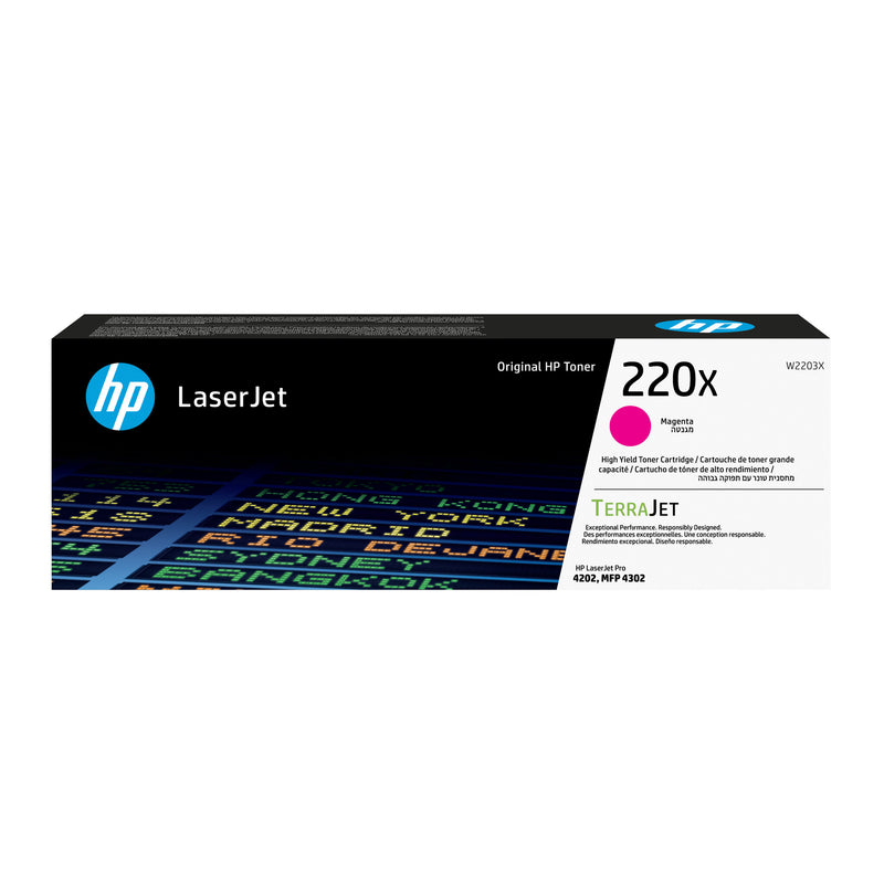 HP 220X original LaserJet-tonerpatron, magenta