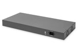 Digitus DN-95342-1 netværksswitch Ikke administreret Fast Ethernet (10/100) 1U Sort, Sølv