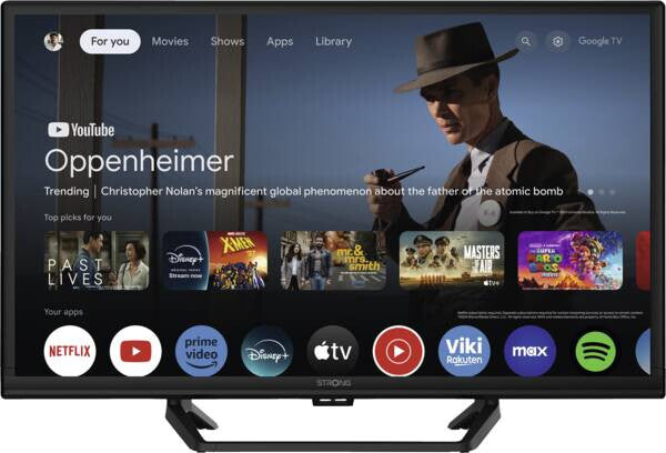 Strong HD LED-TV DVB-T2/C/S2-Tuner SRT24HG4723C 61 cm (24") Smart TV Wi-Fi Sort 160 cd/m²