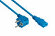 Kabelmeister SK0130-B050 el-ledning Blå 5 m Strømstik type E+F IEC C13