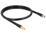 DeLOCK 1m RP-SMA/RP-SMA koaxial kabel CFD400, LLC400 Sort