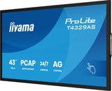 iiyama T4329AS-B1AG computerskærm 108 cm (42.5") 3840 x 2160 pixel 4K Ultra HD LED Berøringsskærm Sort