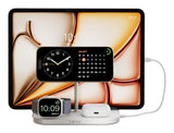 ZENS ZEDC29W/00 oplader til mobil enhed Hovedtelefoner, Smartphone, SmartWatch Sølv, Hvid Vekselstrøm, USB Trådløs opladning Hurtig opladning Indendørs