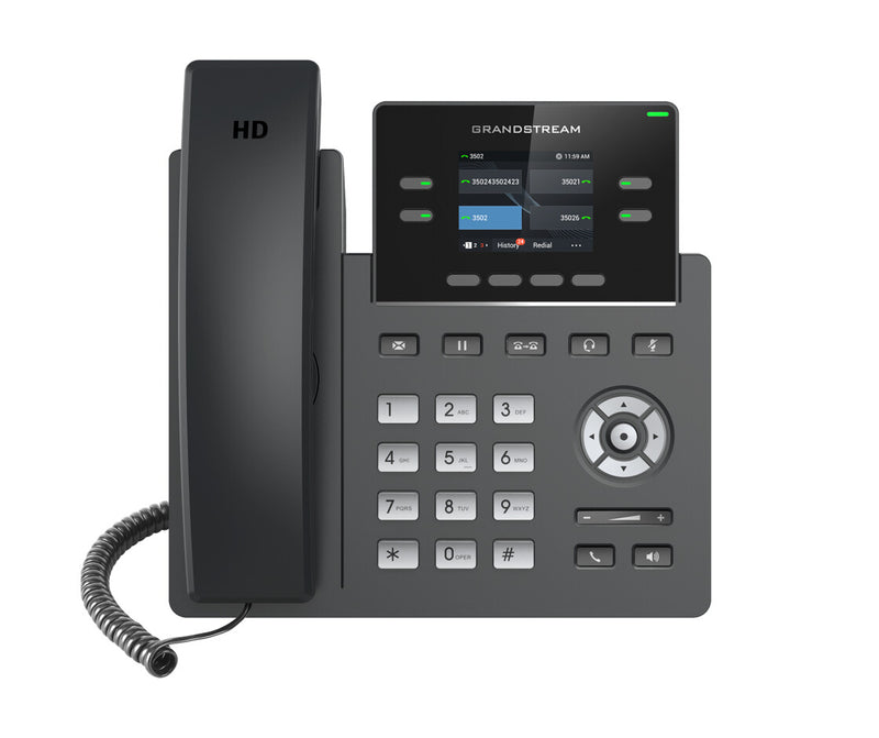 Grandstream Networks GRP2612P IP-telefon Sort 2 Linier TFT