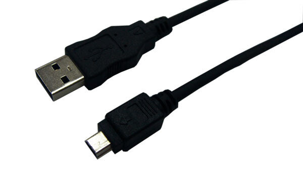 LogiLink USB 2.0 A/mini-A 3m USB-kabel USB A Mini-USB A 0,48 Gbit/sek. Sort