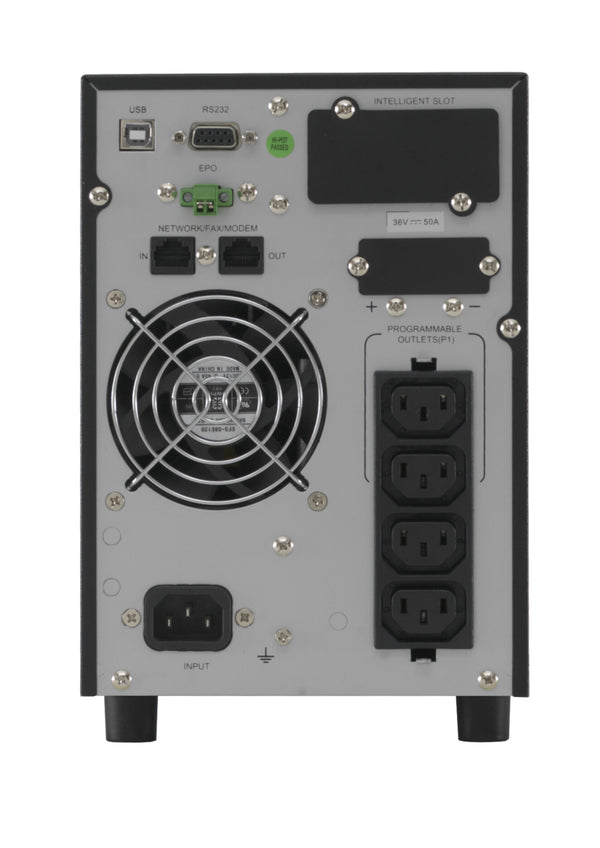 ONLINE USV-Systeme XANTO 1000 UPS-enhed Dobbeltkonvertering (online) 1 kVA 1000 W 4 AC stikkontakt(er)