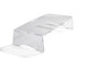 BakkerElkhuizen Q-riser 90 76,2 cm (30") Skrivebord Transparent