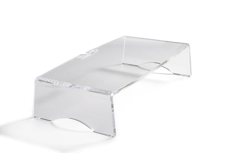 BakkerElkhuizen Q-riser 90 76,2 cm (30") Skrivebord Transparent