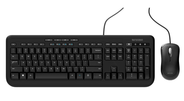 Incase Designed by Microsoft Wired Desktop 600 tastatur Mus inkluderet Universel USB QWERTY Italiensk Sort