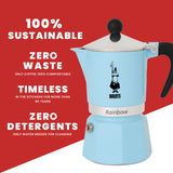 Bialetti Rainbow 0,13 L Aluminium, Termoplast