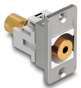 DeLOCK 90884 stikkontakt 3,5 mm Sølv, Hvid