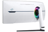Samsung G95NC computerskærm 144,8 cm (57") 7680 x 2160 pixel Dual UHD QLED Hvid