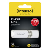 Intenso Flash Line USB-nøgle 128 GB USB Type-C 3.2 Gen 1 (3.1 Gen 1) Hvid