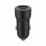 Gembird TA-UC-A2PDQC20-CAR-01 oplader til mobil enhed Universel Sort Cigartænder Hurtig opladning Automatisk