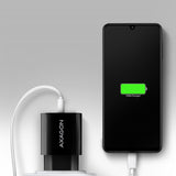 Axagon ACU-QC18 oplader til mobil enhed Mobiltelefon, Strømbank, Smartphone, SmartWatch, Tablet, Universel Sort Vekselstrøm Hurtig opladning Indendørs
