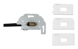 Kindermann 7456 000 542 stikkontakt HDMI Sølv