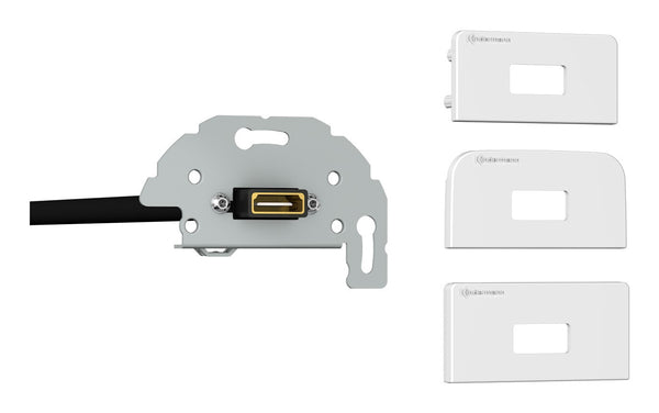 Kindermann 7456 000 542 stikkontakt HDMI Sølv