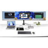 StarTech.com 150UE-USB4DOCKTRIPLE dockingstation Ledningsført USB4 Grå