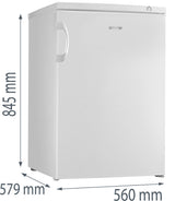 Gorenje F492PW Stående fryser Fritstående 86 L Hvid