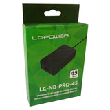 LC-Power LC-NB-PRO-45 strømadapter og vekselret Indendørs 45 W Sort
