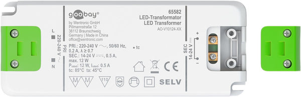 Goobay 65582 strømtransformer Hvid, Grøn 0,5 A