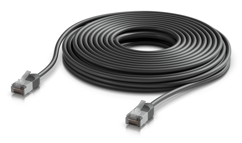 Ubiquiti UACC-Cable-Patch-Outdoor-C6A-12M-BK netværkskabel Sort Cat6a F/UTP (FTP)
